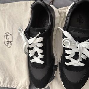 Hermès Black and White Sneakers